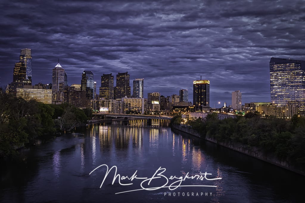 WOW! - Beautiful Boathouse Row & Water Works at Night! Photo