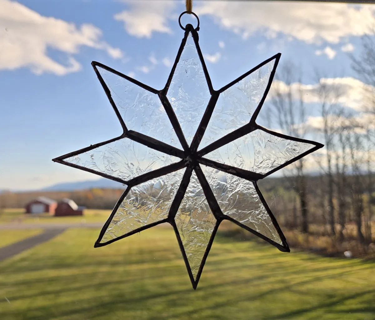 Stained Glass Snowflake at Kirkland Art Center Photo