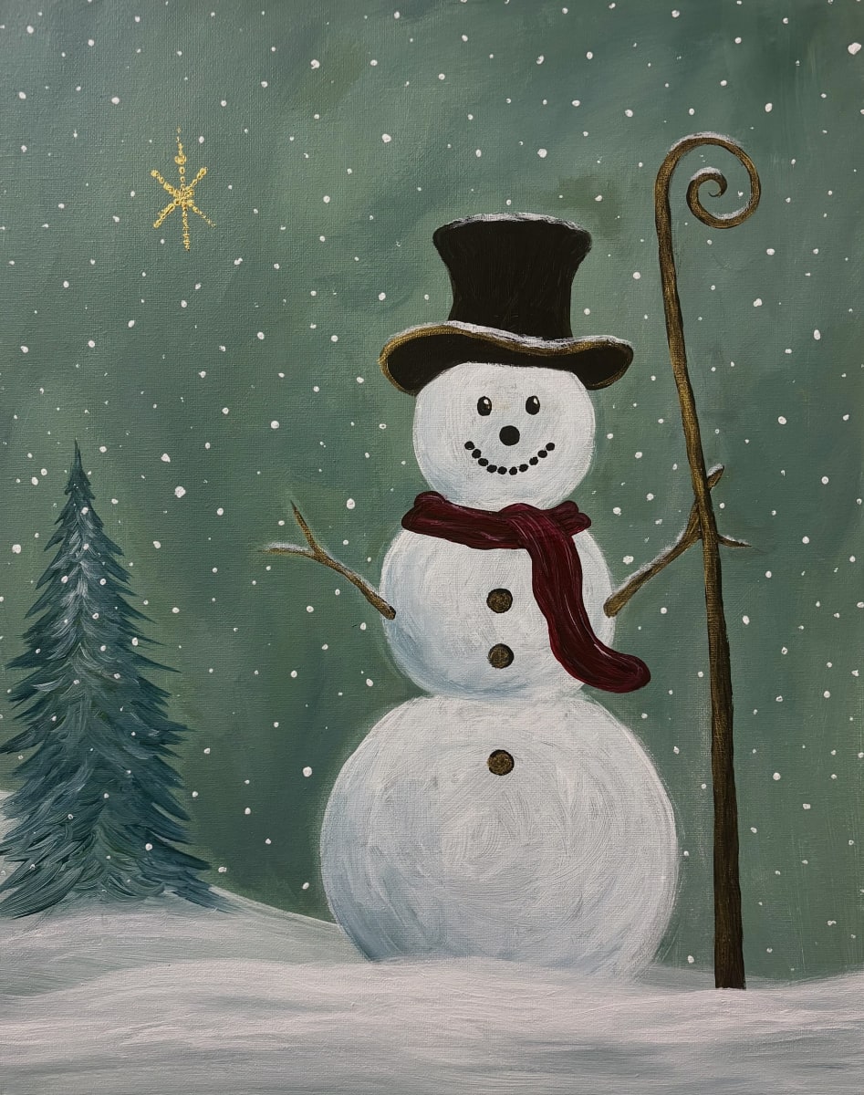 FAMILY FRIENDLY PAINTING PARTY ~ LET IT SNOW Photo