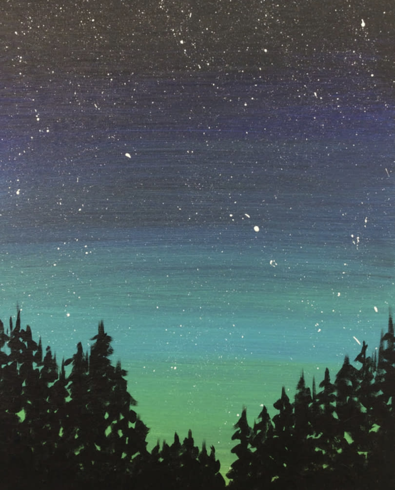 Paint & Sip "Night's Sky" Photo