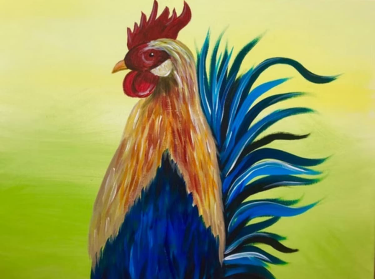 Paint & Sip "Rooster" Photo