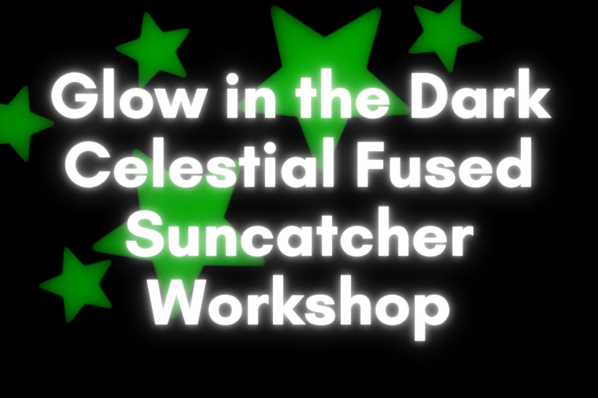 Glow in the Dark Celestial Fused Sun Catcher Workshop Photo