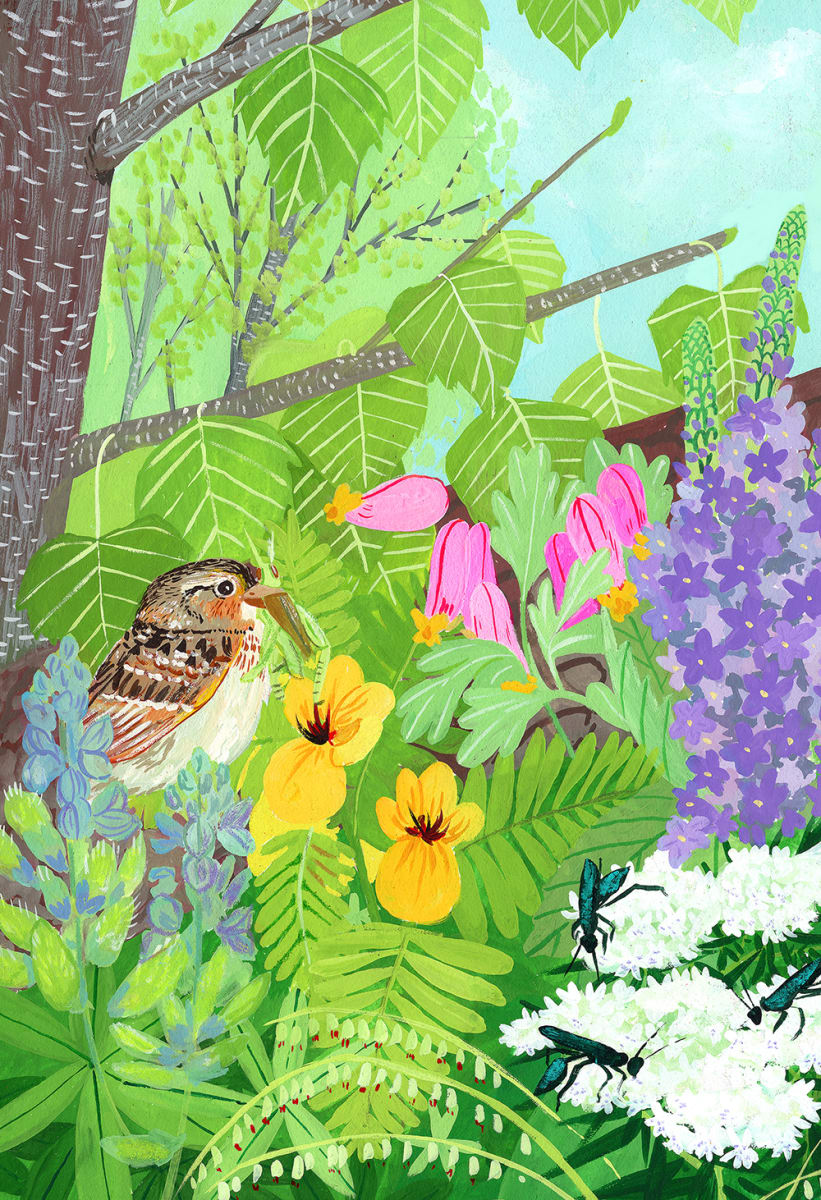 The ART ROOM: Botanical Illustrations in Gouache Series Photo