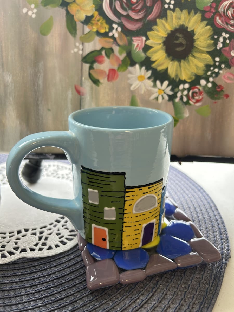 Big & Little Fused Glass Coasters Photo