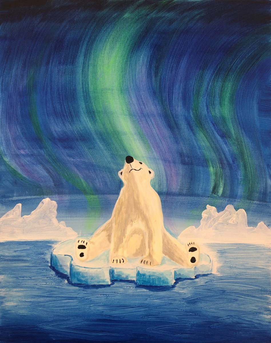❄️ Snow Much to Create! - Polar Bear Canvas Paint & Sip Class Photo