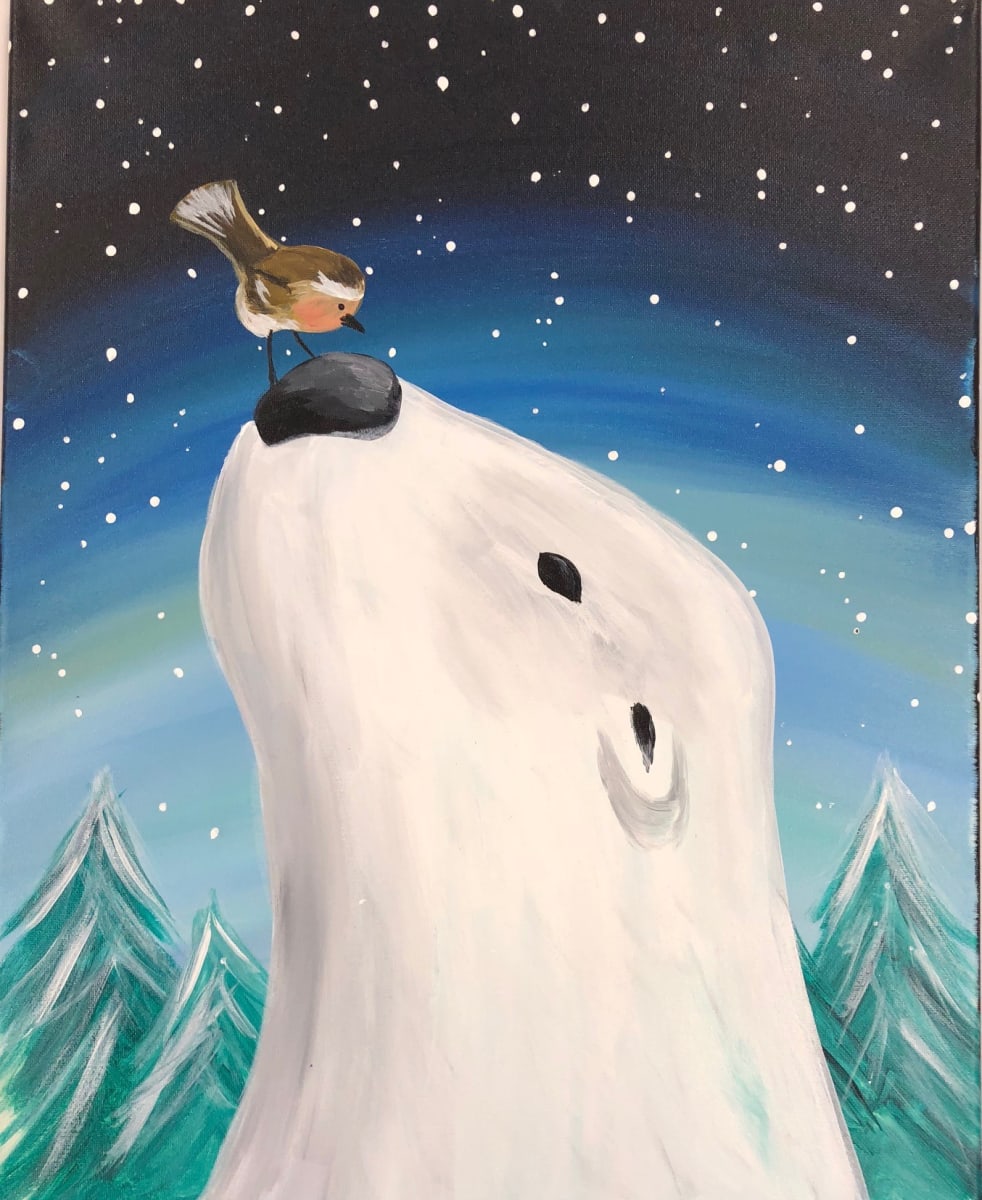 ❄️ Snow Much to Create! - Polar Bear Canvas Paint & Sip Class Photo