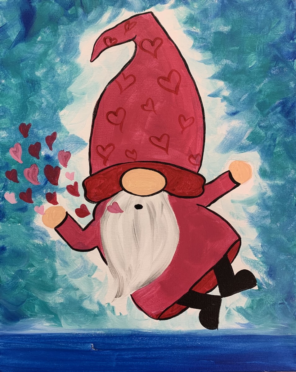 ❄️ Snow Much to Create! - Love Gnome Canvas Paint & Sip Class Photo