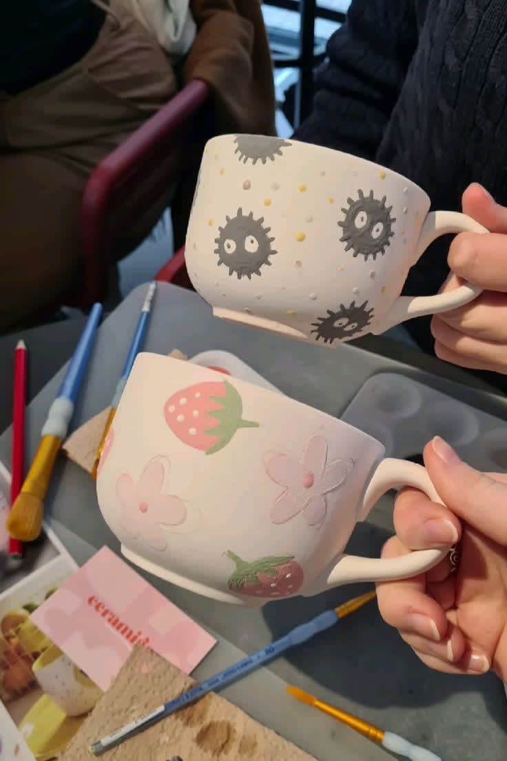 Studio Ghibli Pottery Paint Night Photo