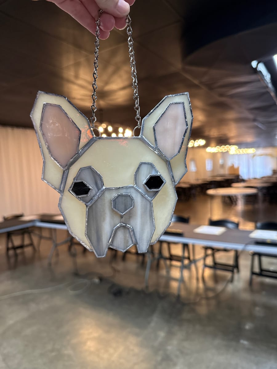 Stained Glass Pet Portrait Photo