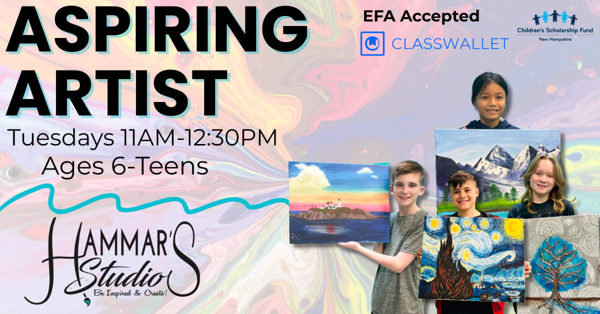 Aspiring Artist Summer Painting Tuesdays Class 6/16 Photo