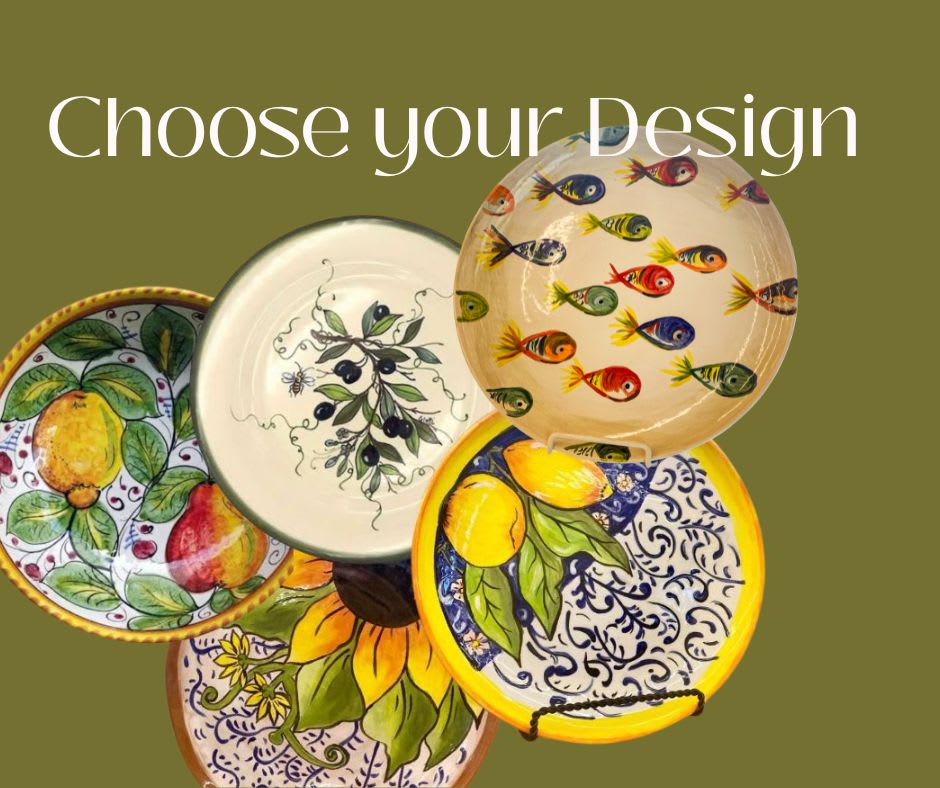 Italian Pottery Painting Technique - Pick your Design Photo