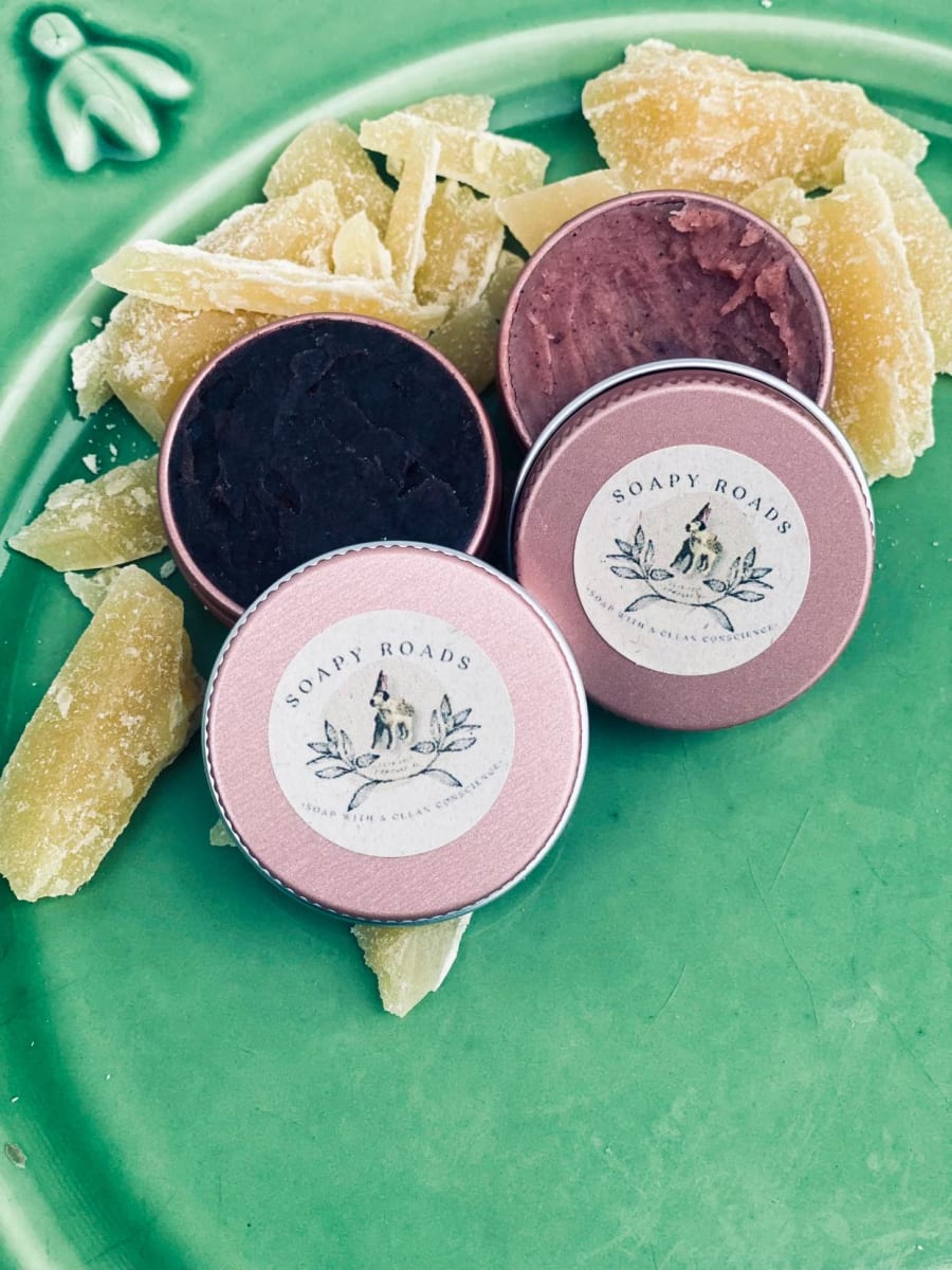 Make Your Own Tinted Lippy! + Clay Mask-making & wearing + Non-toxic Makeup sampling Photo