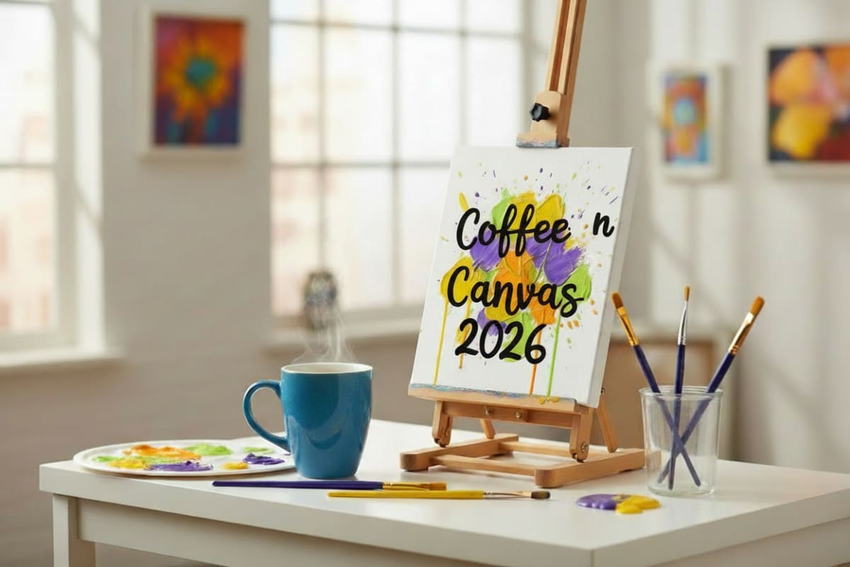 Coffee & Canvas - $26 Morning Canvas Painting Special - Jun 2026 (McDonough) Photo
