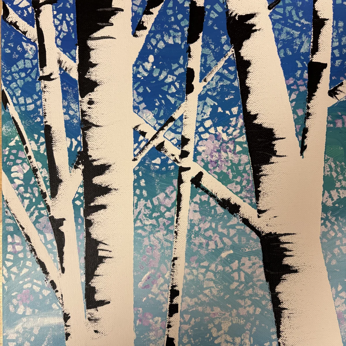Adult Workshop - Winter Birch Tree Canvas Photo