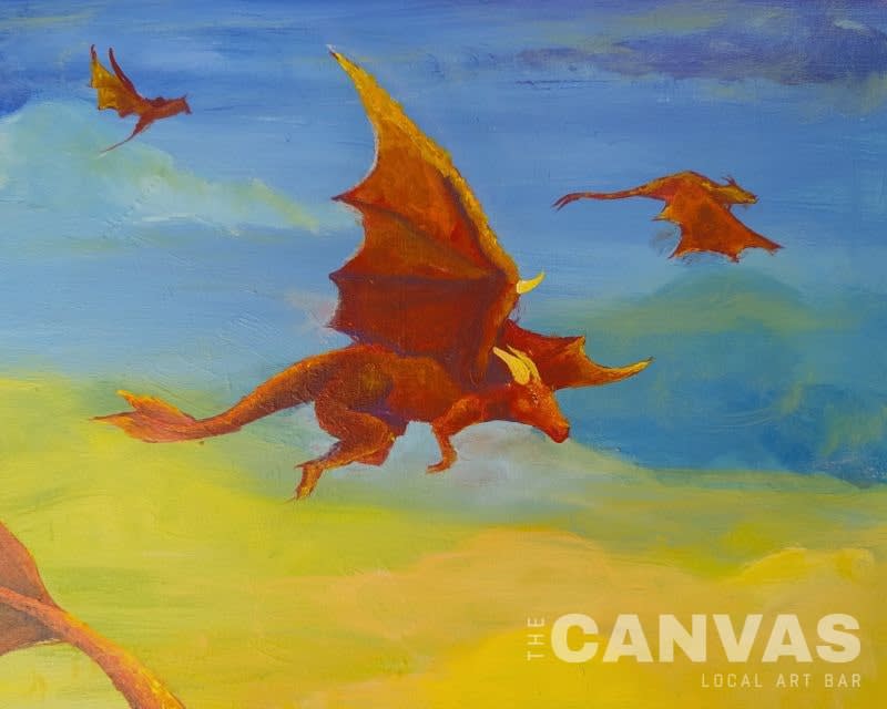 Canvas Classic: Dragon Sky Photo