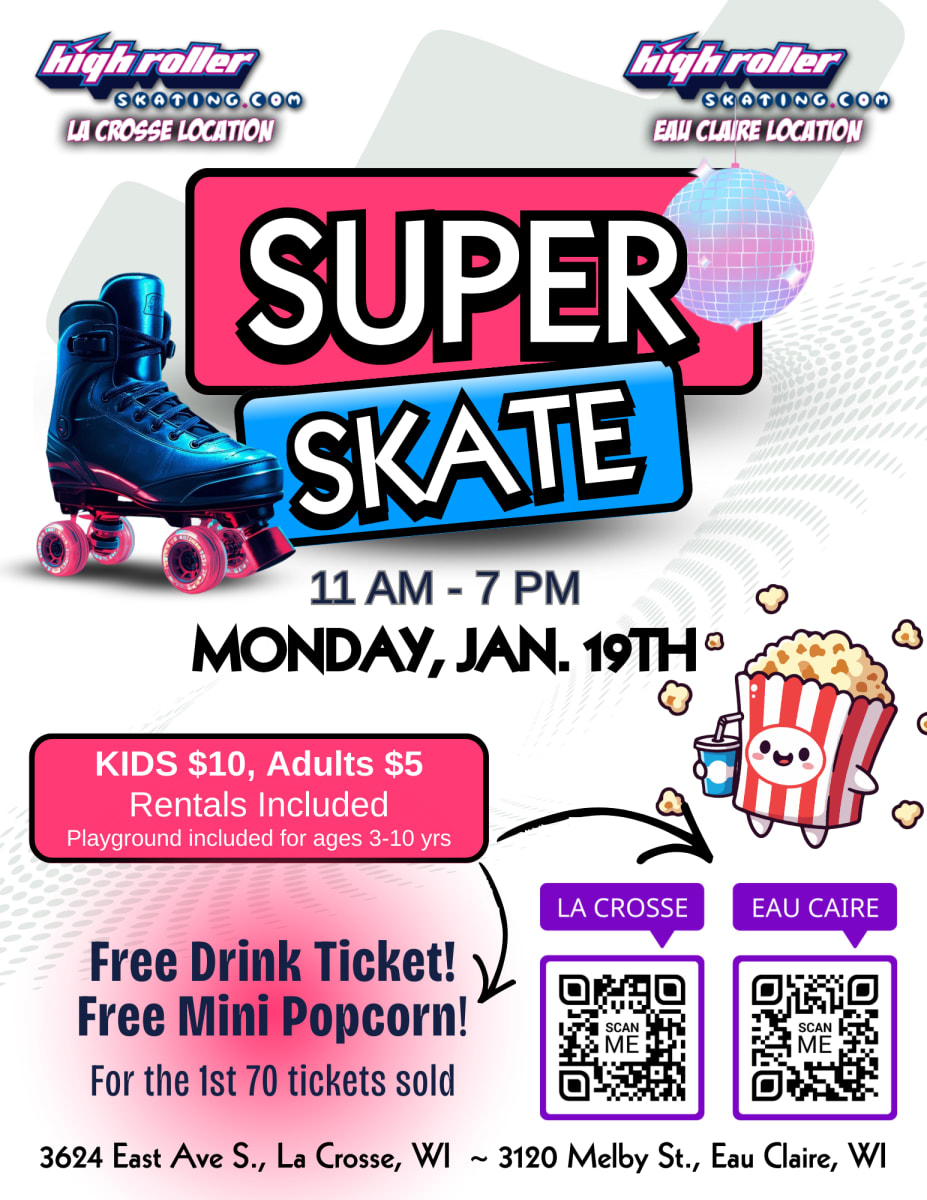 La Crosse - Super Skate Entry Ticket to a Special Event Photo