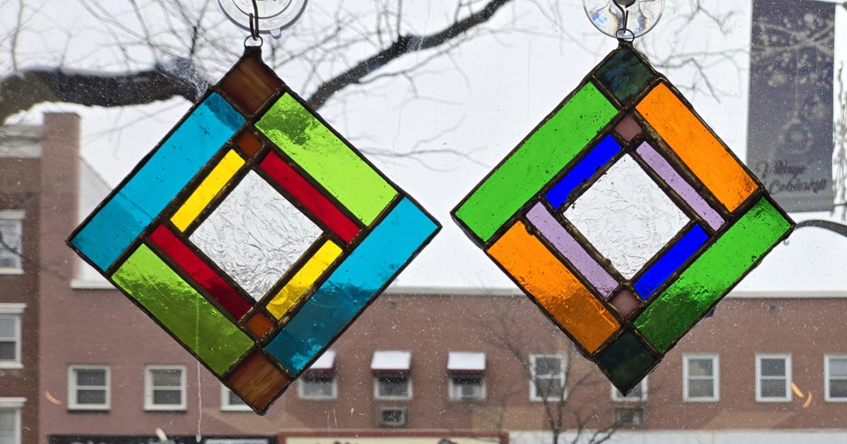 Stained Glass Quilt Square at Kirkland Art Center Photo