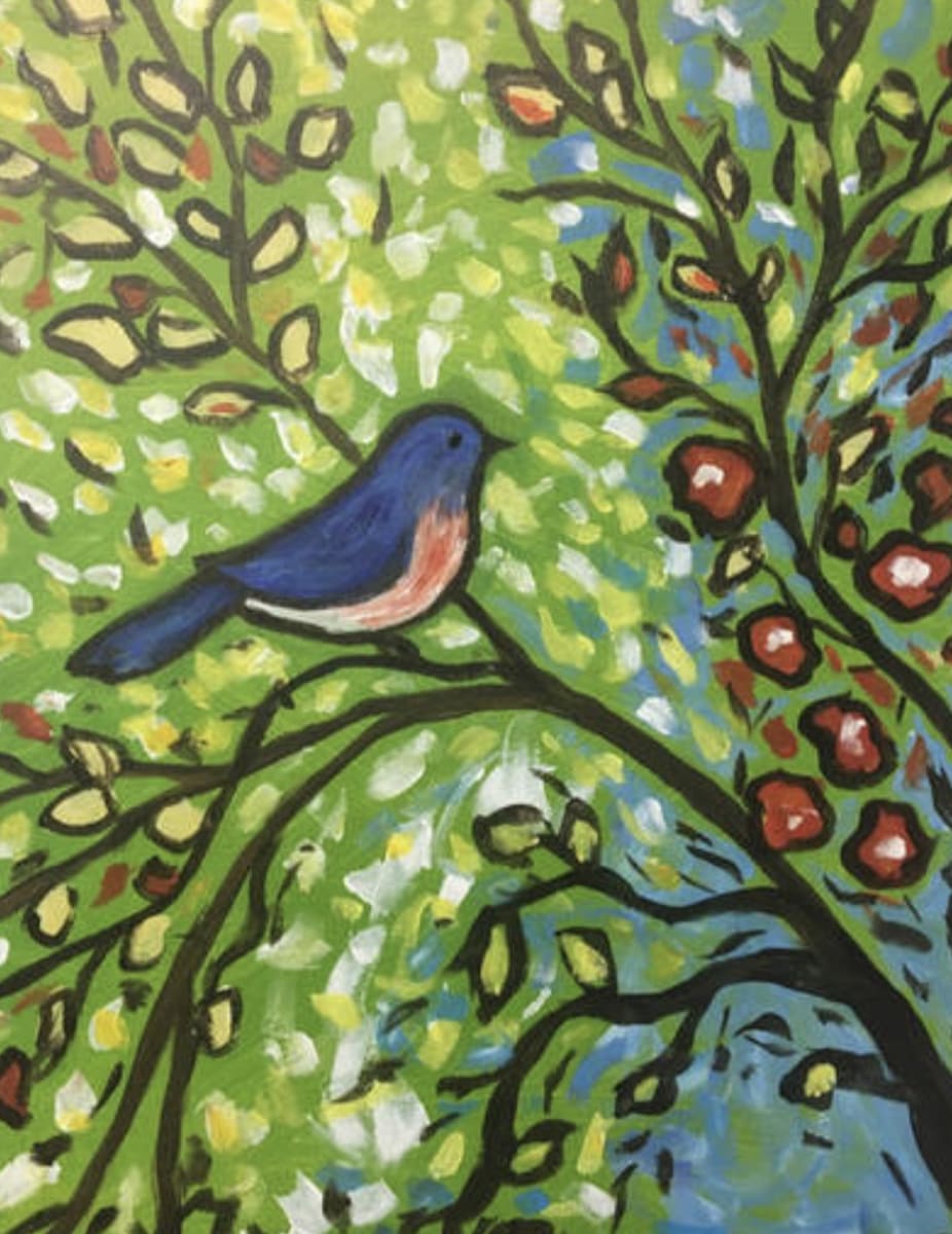 Paint & Sip "Blue Bird" Photo