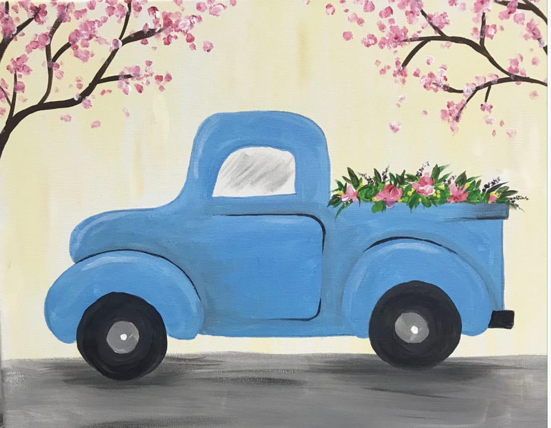 Paint & Sip "Spring Truck" Photo