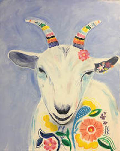 Paint & Sip "Spring Goat" Photo