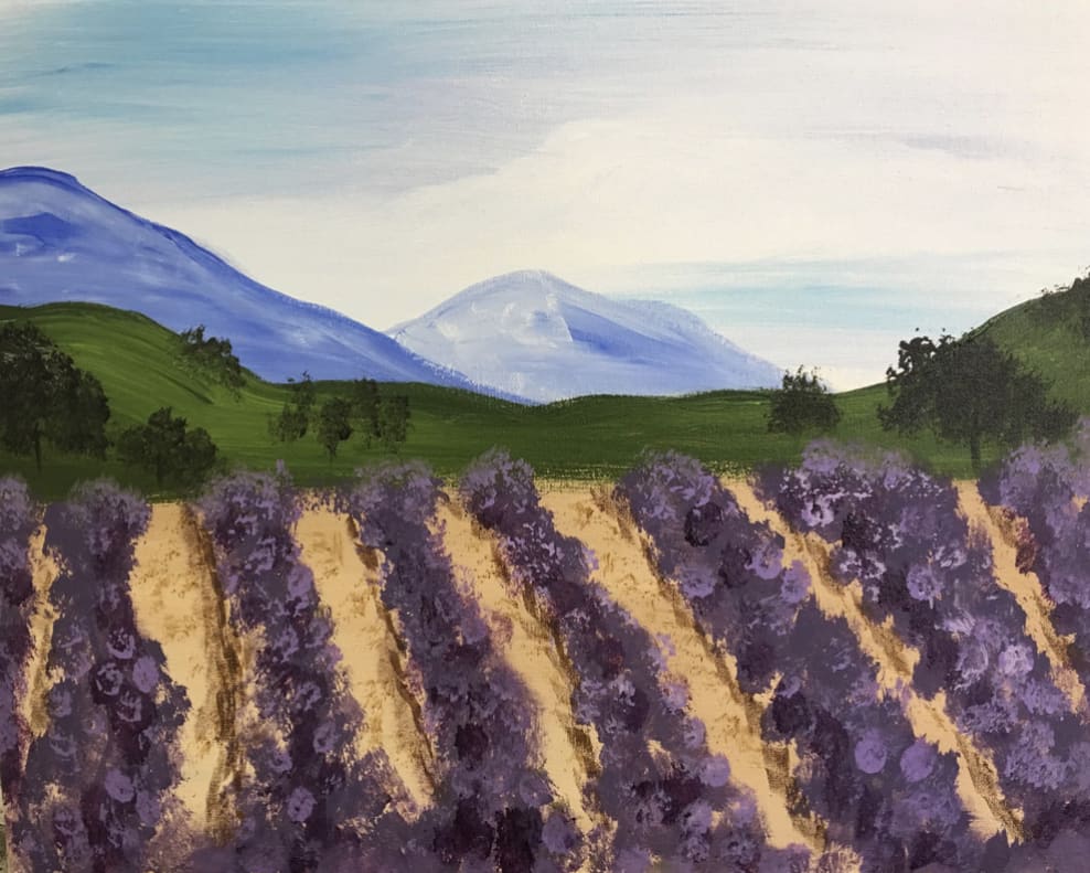 Paint & Sip "Lavender Field" Photo