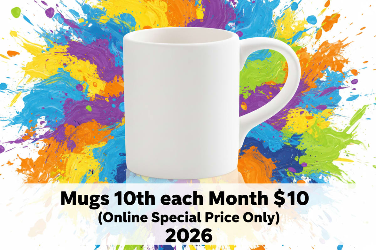 10-10-10 10oz Mugs 10th each Month $10 (Online Special Price Only) 2026 Photo