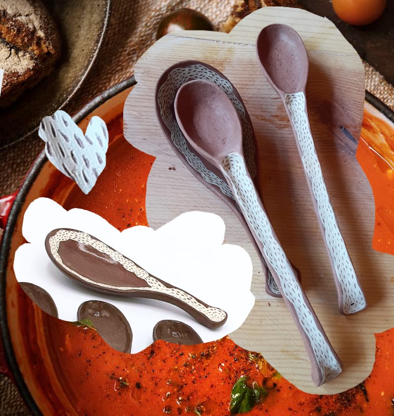 Handbuilt Pottery Spoons and Spoon Rests Class at Metta Coffee inside Avant Garden Photo