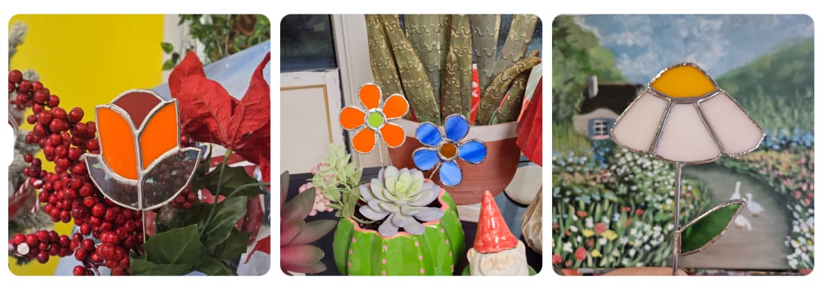 Stained Glass Flowers (Choose your Design) Photo