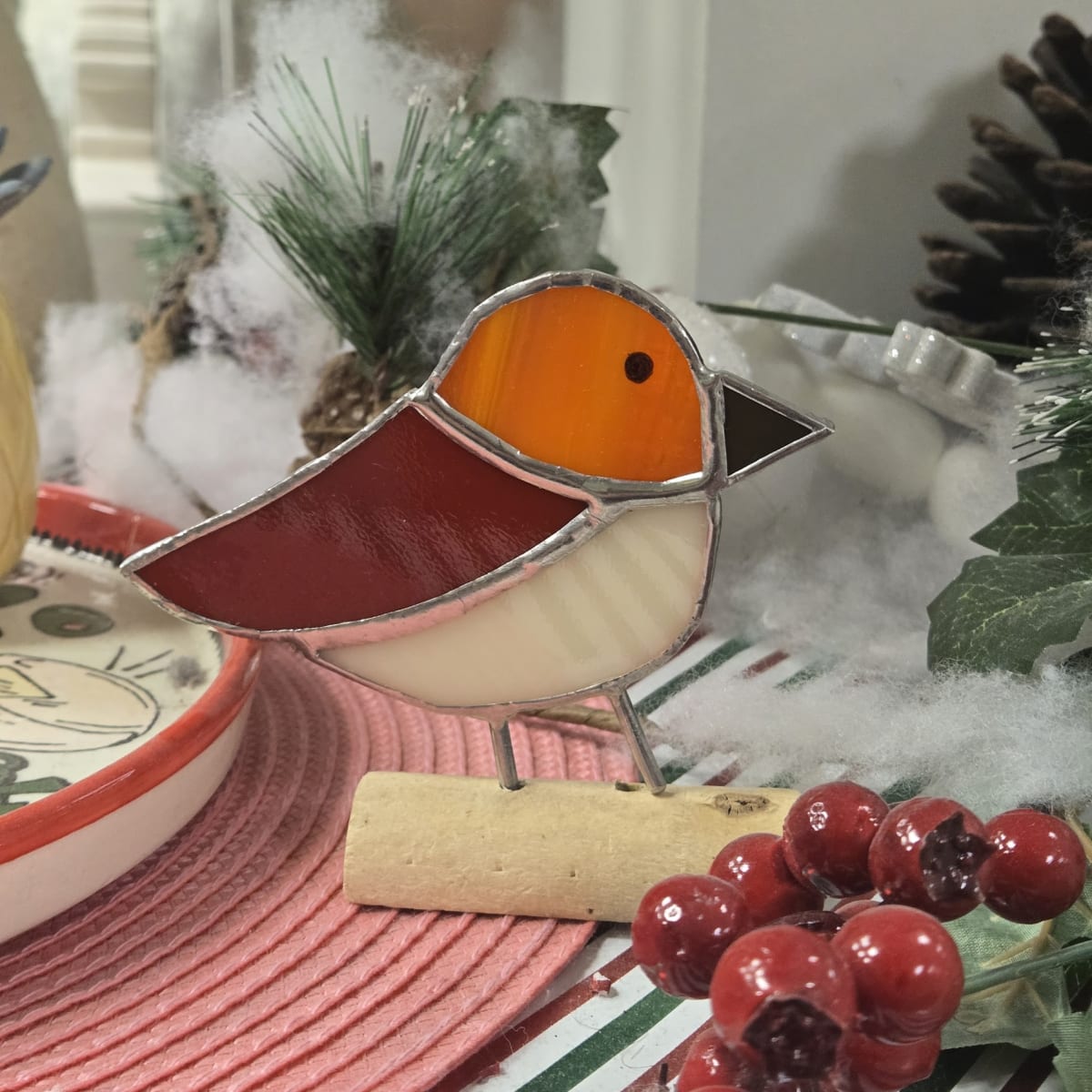 Stained Glass Birds Photo