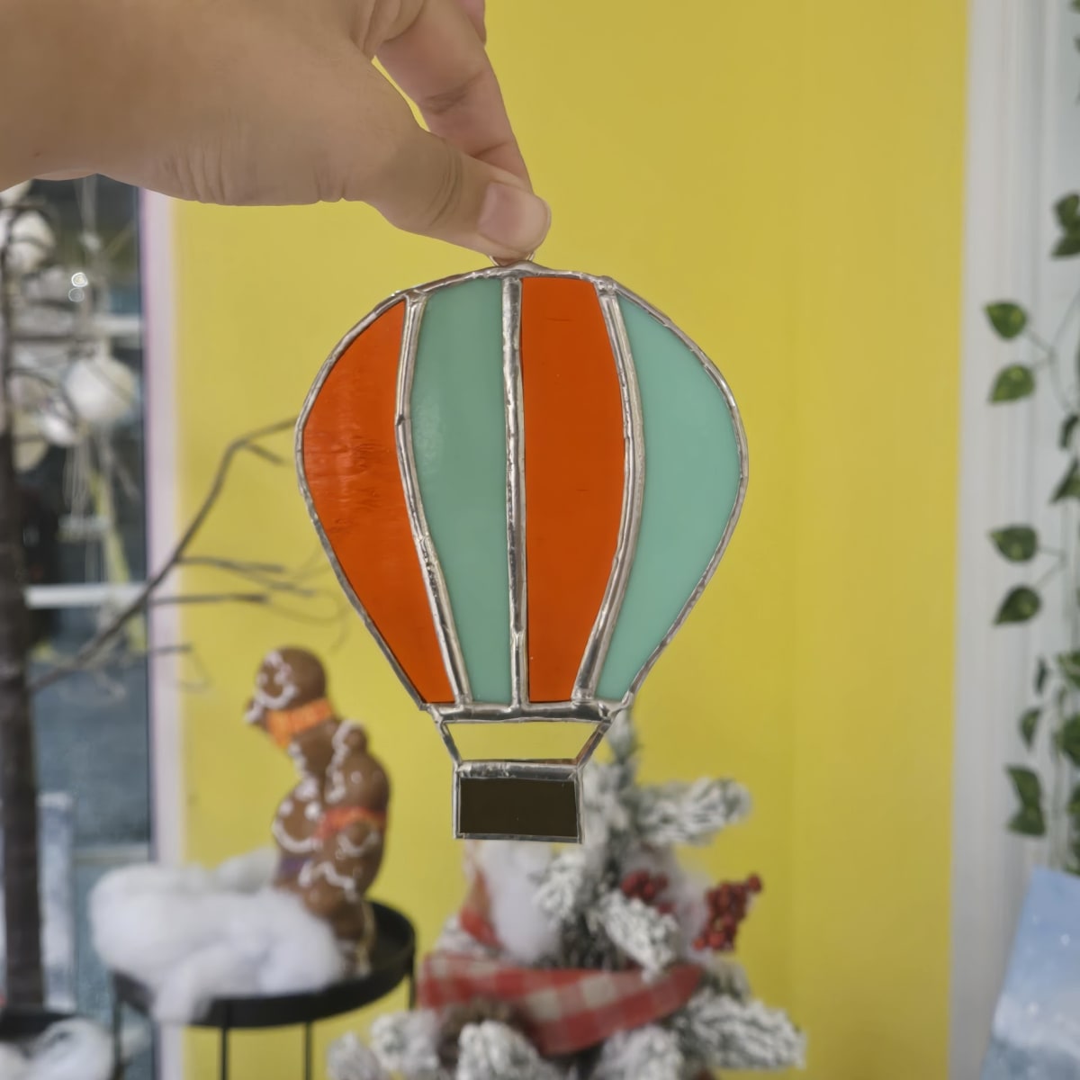 Stained Glass Hot Air Balloon Photo