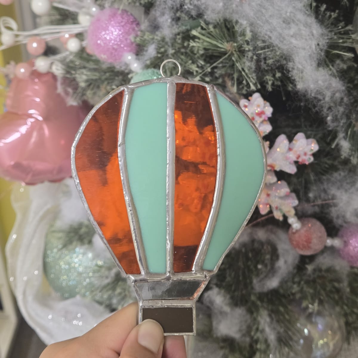 Stained Glass Hot Air Balloon Photo