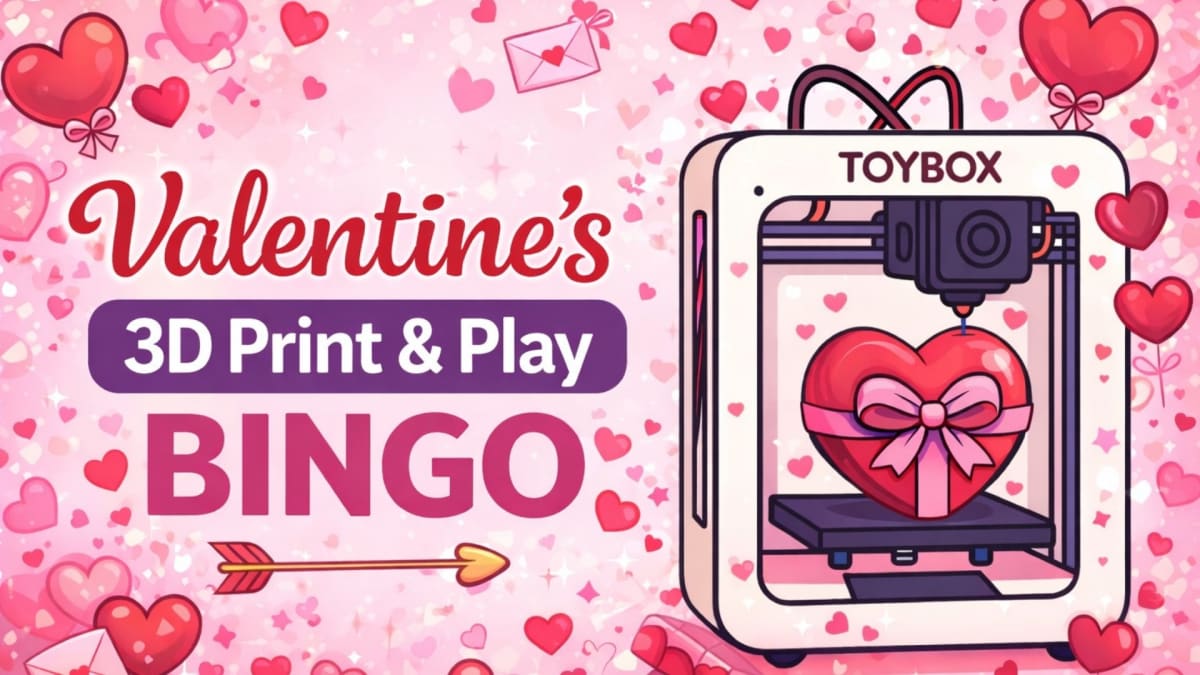 Valentine's 3D Print & Play BINGO! Photo