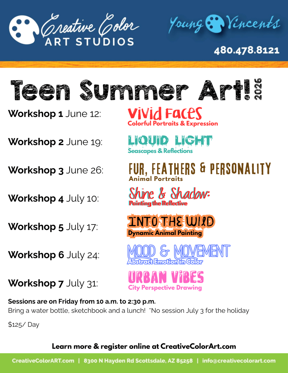 1-DAY TEEN SUMMER ART WORKSHOP 2026 Photo