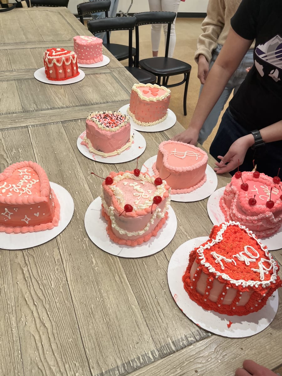 Vintage Cake Decorating Photo
