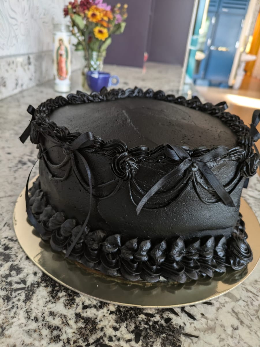 Vintage Cake Decorating Photo