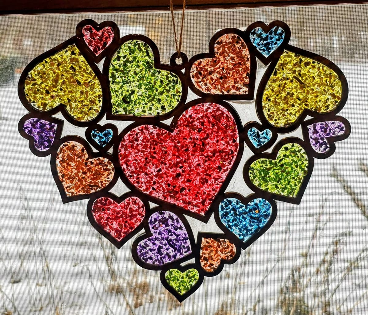Crushed Glass & Resin Art! Multiple Options Photo