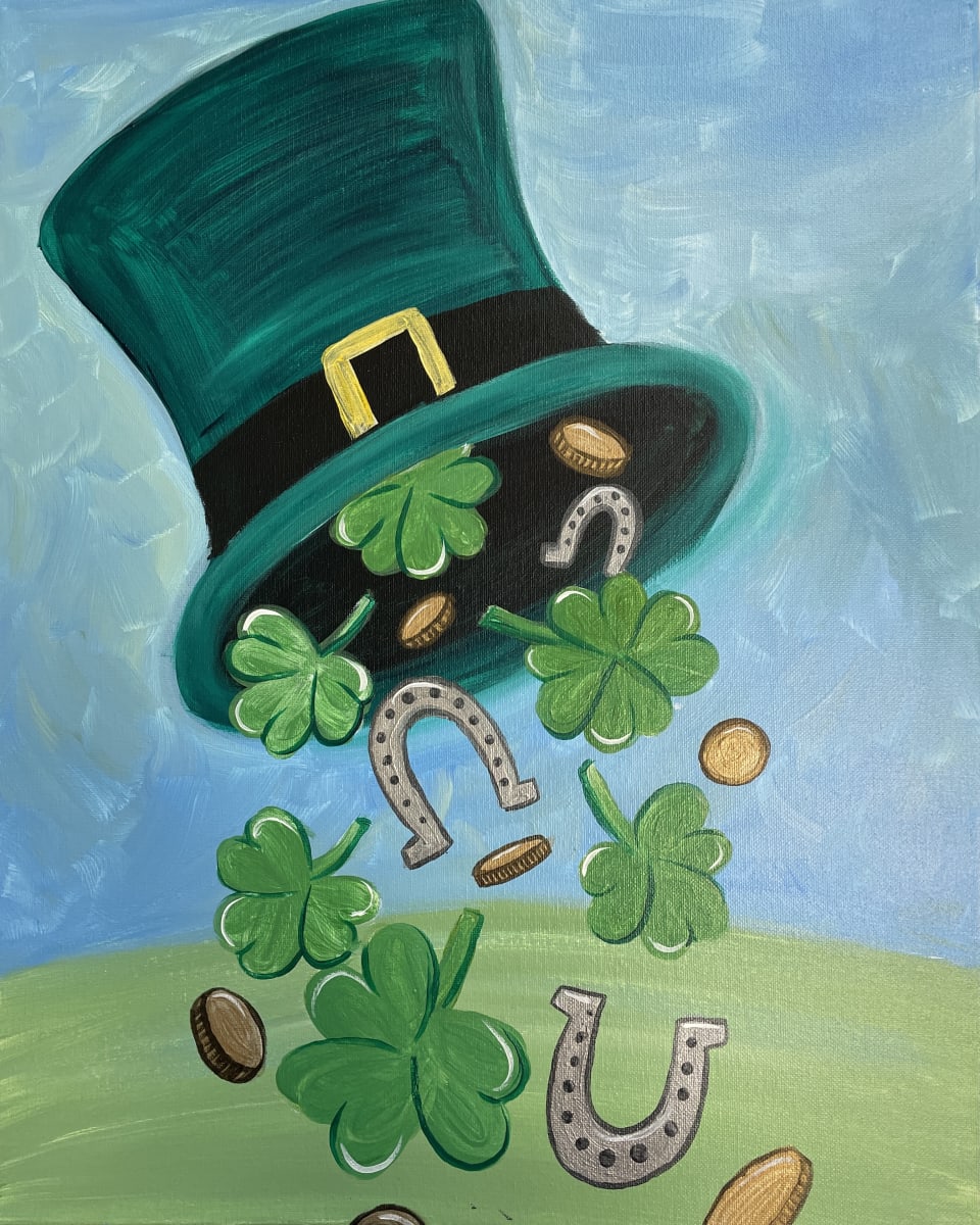 Dive Bar NC - Falling Clover - Paint & Sip Class Photo