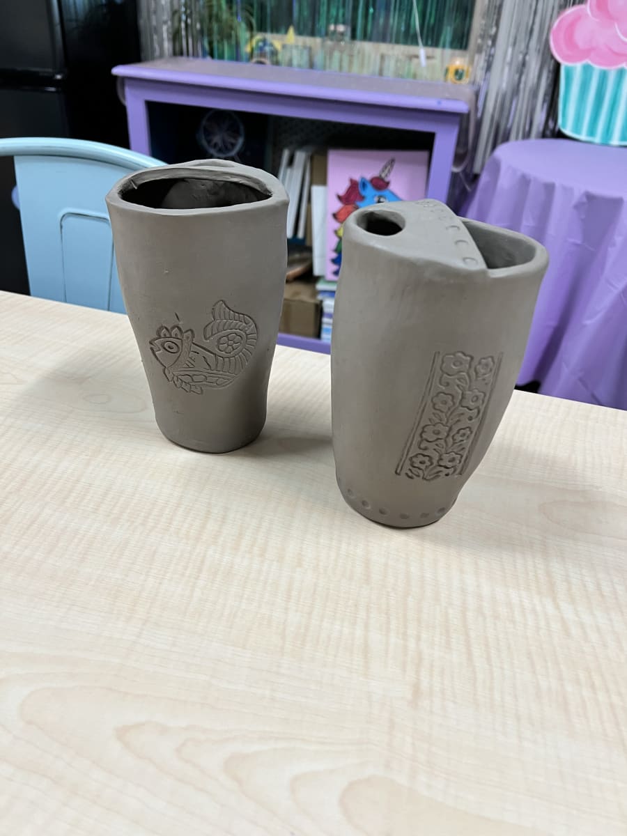 Clay Travel Mug Hand building Class - Thur. 7/16 Photo