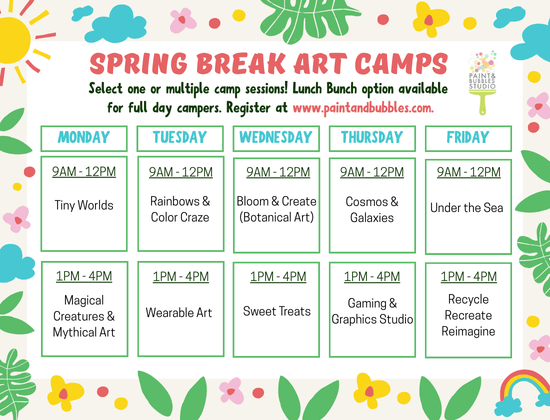 2026 SPRING BREAK ART CAMPS Photo