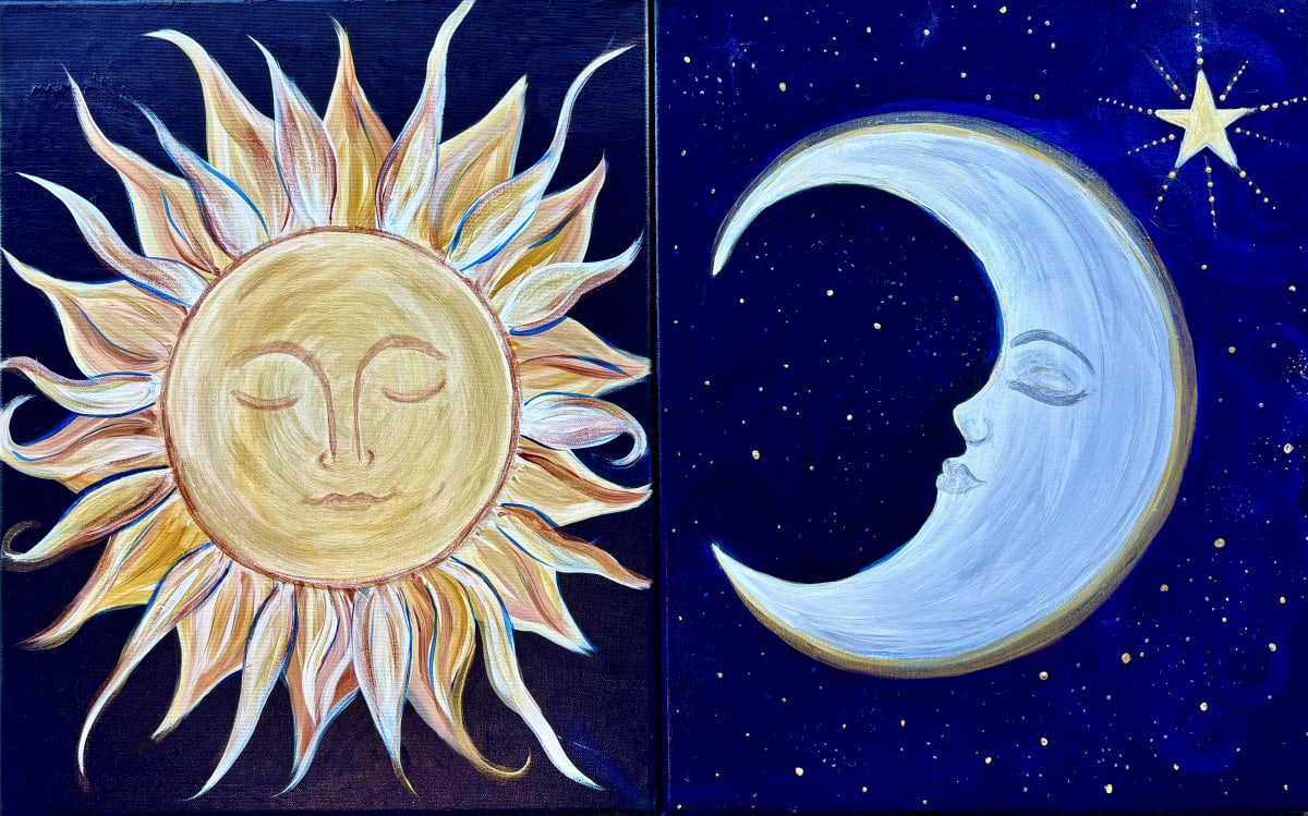 DUO PAINTING PARTY ~ SUN & MOON Photo