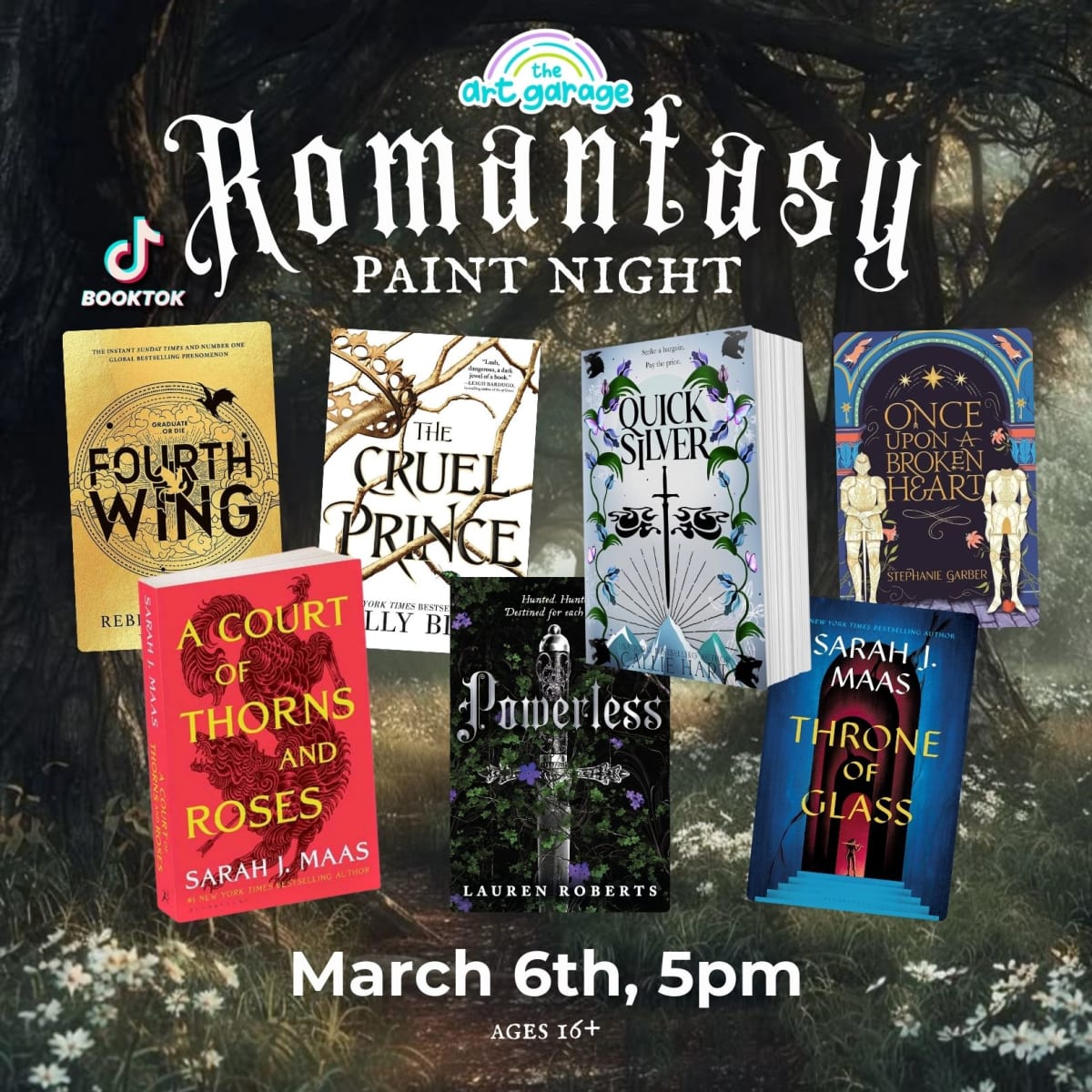 Romantasy Pottery Paint Night Photo