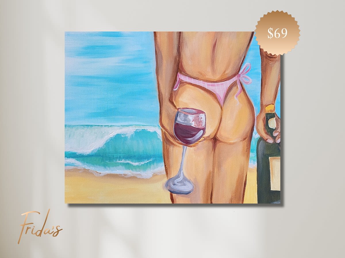 CHEEKY VINO | Frida's Luxe Sip n' Paint Photo