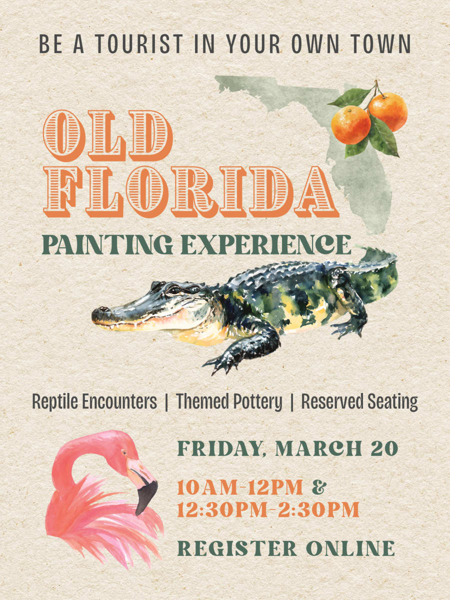 Old Florida Pottery Painting Party Photo