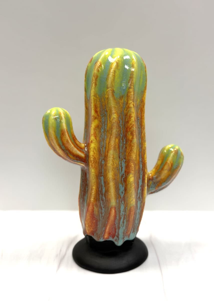 "Painted Desert", Stoneware Cactus Workshop Photo