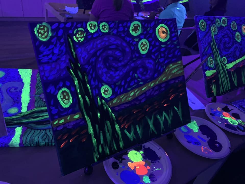 GLOW Canvas Class: Enchanted Forest Photo