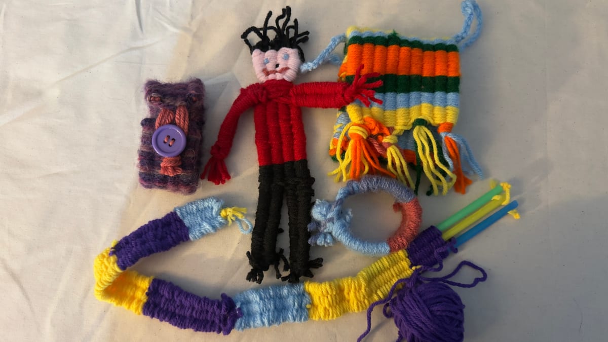 Young Artists Series:  Stick Weaving Photo