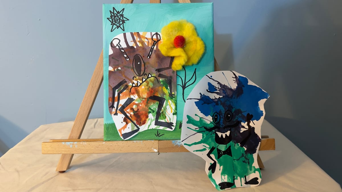 Young Artists Series:  April Showers Bring May Flowers and Monsters! Photo