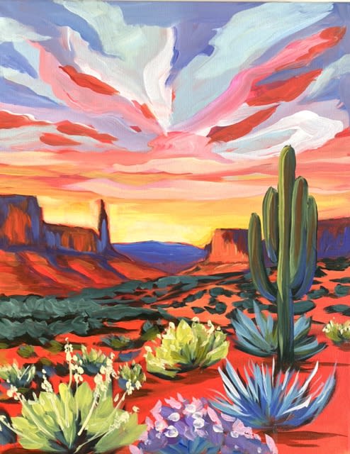 Sip & Paint at Six Byrd Cider - Desert Garden Photo