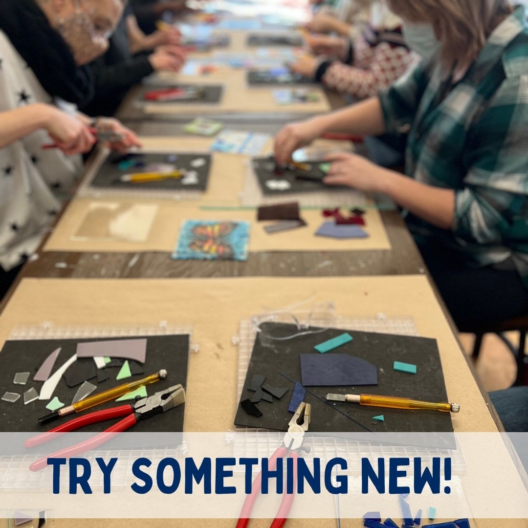 Big & Little Fused Glass Garden Photo