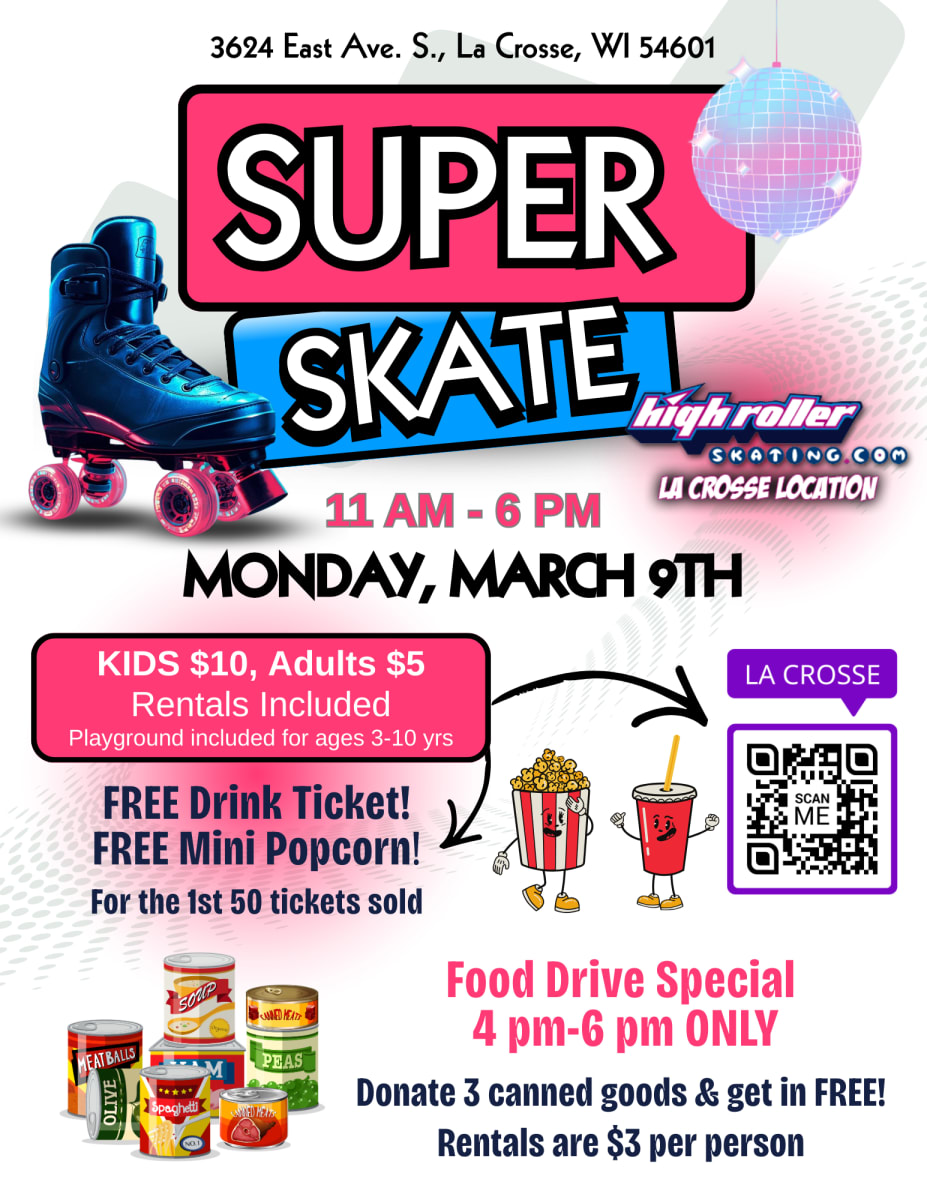 La Crosse - Super Skate Entry Ticket to a Special Event Photo